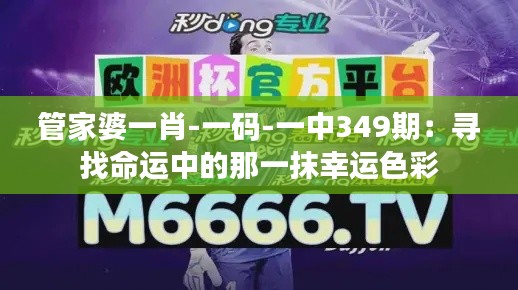 管家婆一肖-一码-一中349期:寻找命运中的那一抹幸运色彩
